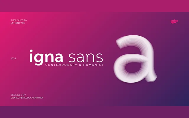 Igna Sans specimen from Latinotype