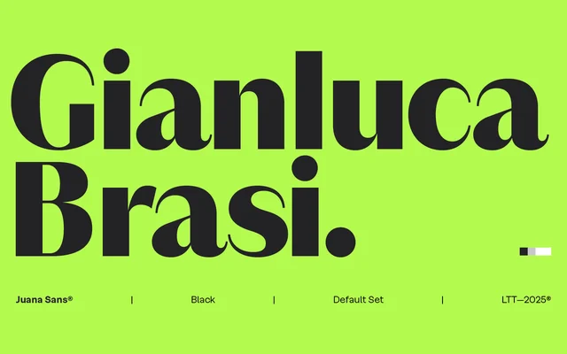 Juana Sans specimen from Latinotype