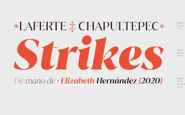 Juana specimen from Latinotype