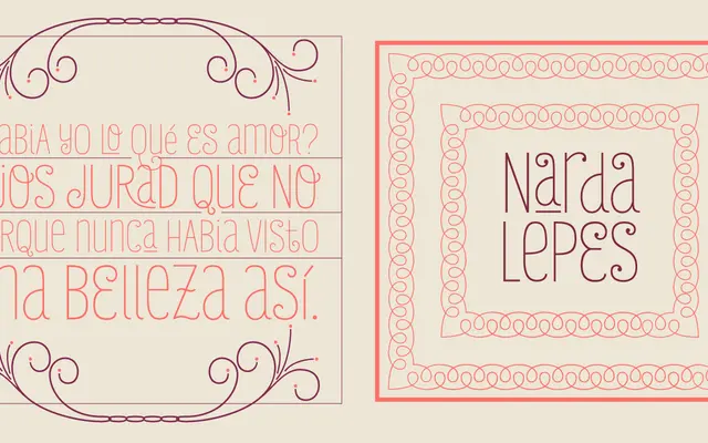 Julieta specimen from Latinotype