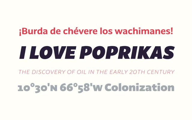 Latina specimen from Latinotype