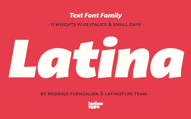 Latina specimen from Latinotype