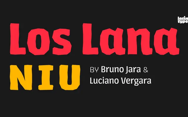 Los Lana Niu specimen from Latinotype
