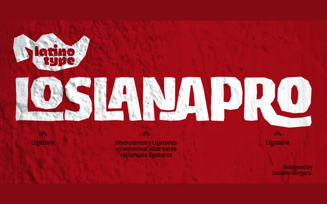Los Lana Pro specimen from Latinotype