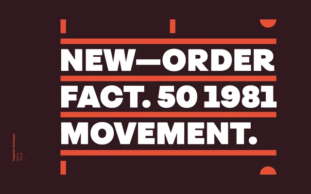 Magazine Grotesque specimen from Latinotype