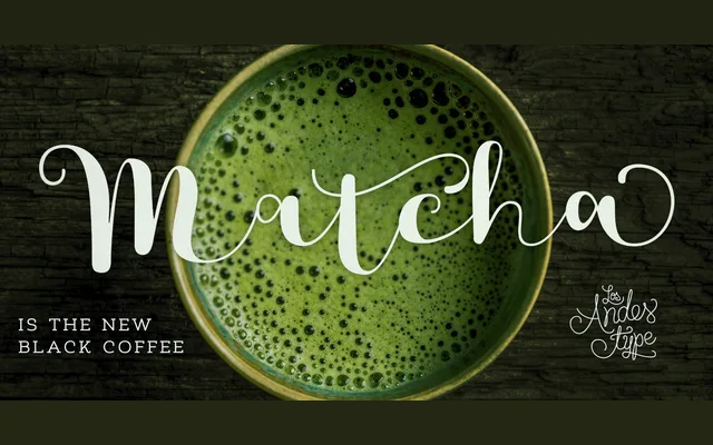 Matcha specimen from Latinotype