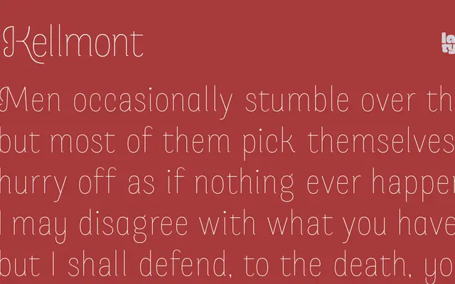 Merced specimen from Latinotype