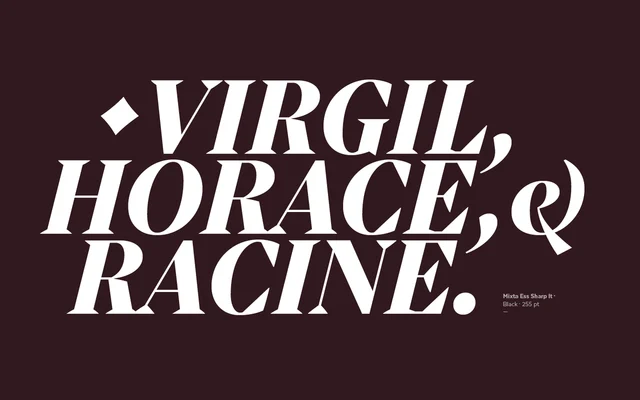 Mixta Essential specimen from Latinotype