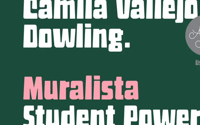 Muralista specimen from Latinotype
