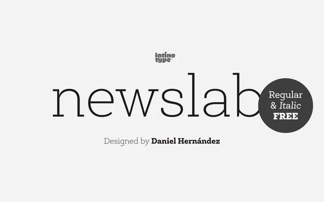 Newslab specimen from Latinotype