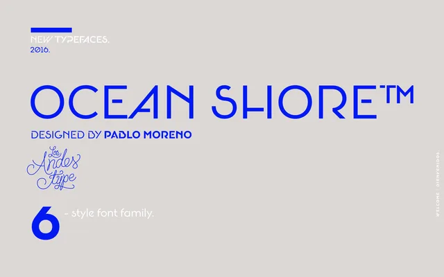Oceanshore specimen from Latinotype