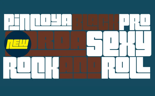 Pincoya Black Pro specimen from Latinotype