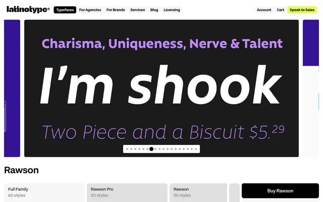 Rawson specimen from Latinotype