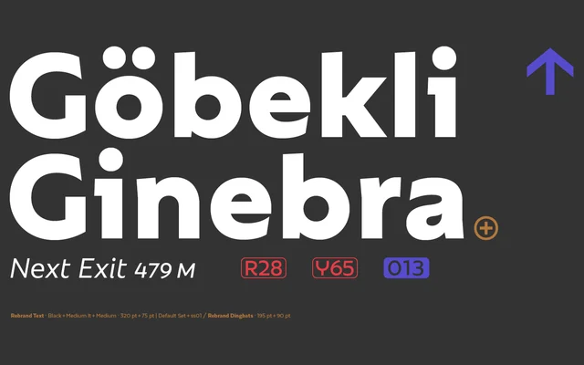 Rebrand specimen from Latinotype