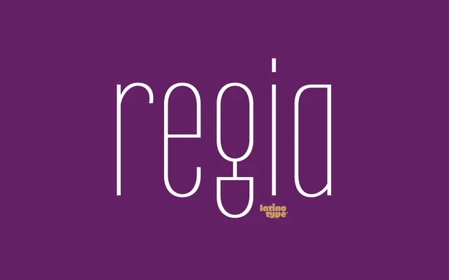 Regia Sans Pro specimen from Latinotype