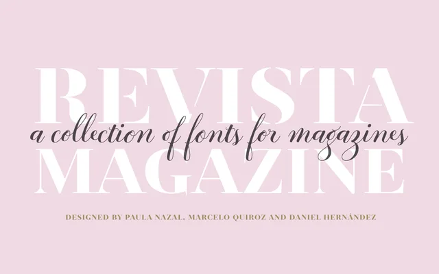 Revista specimen from Latinotype