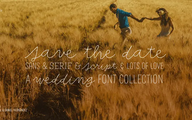 Save the Date specimen from Latinotype