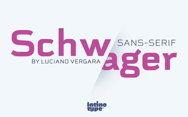 Schwager Sans specimen from Latinotype