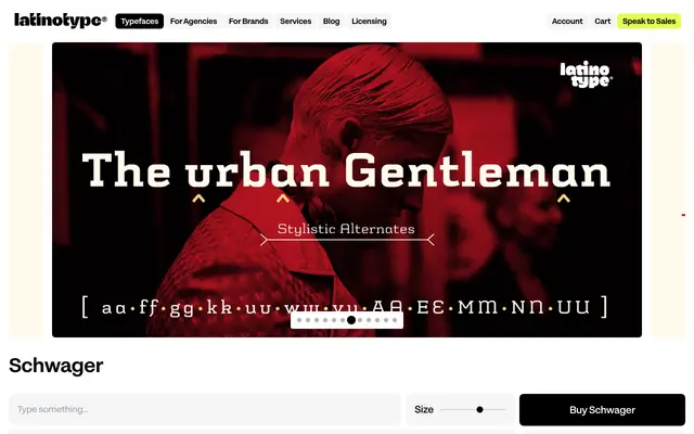 Schwager specimen from Latinotype