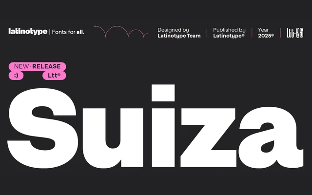 Suiza specimen from Latinotype