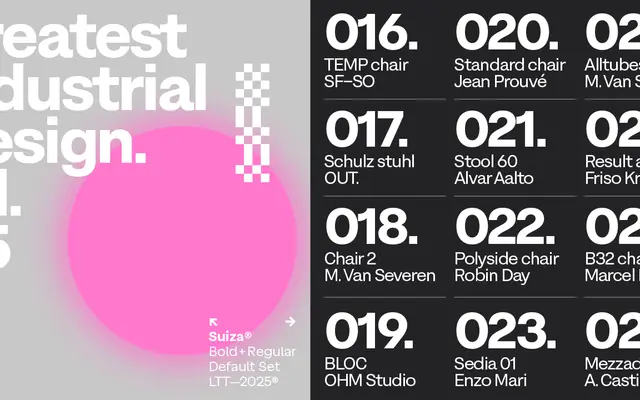 Suiza specimen from Latinotype