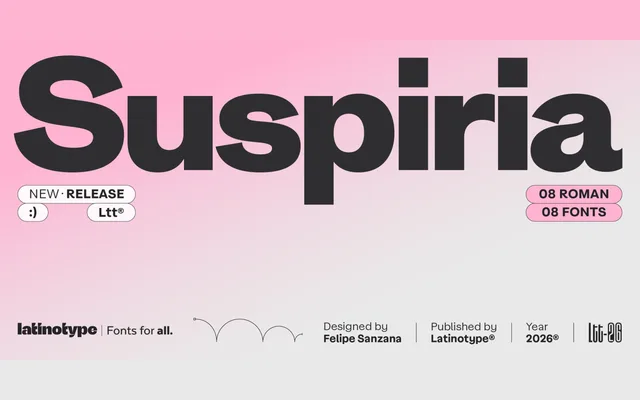 Suspiria specimen from Latinotype
