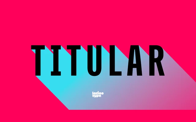 Titular specimen from Latinotype