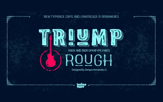 Triump Rough specimen from Latinotype