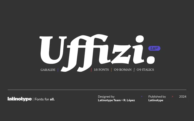 Uffizi specimen from Latinotype