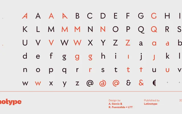 Utily Sans specimen from Latinotype