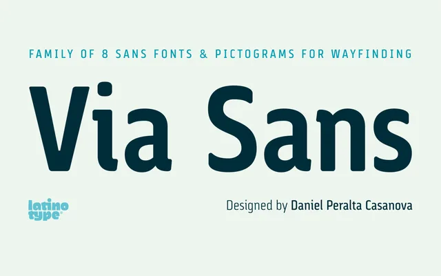 Via Sans specimen from Latinotype