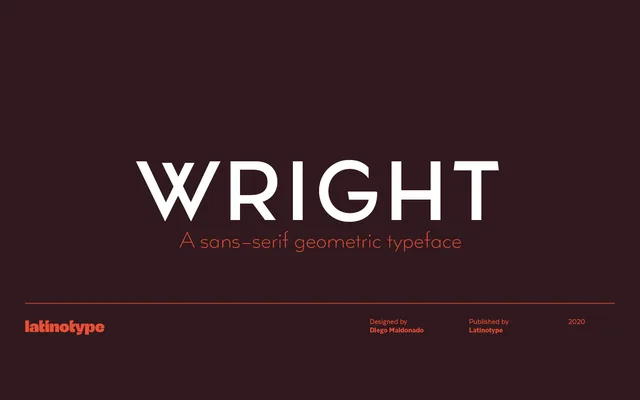 Wright specimen from Latinotype