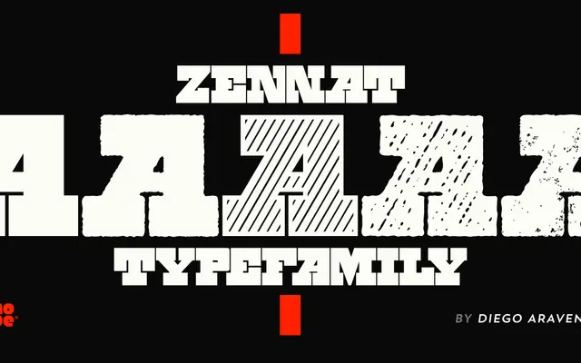 Zennat Pro specimen from Latinotype