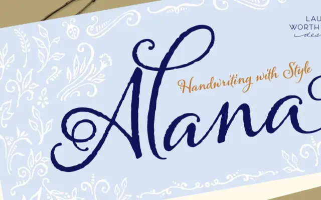 Alana specimen from Laura Worthington Design