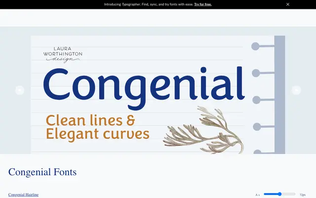 Congenial specimen from Laura Worthington Design