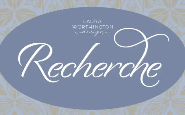 Recherche specimen from Laura Worthington Design