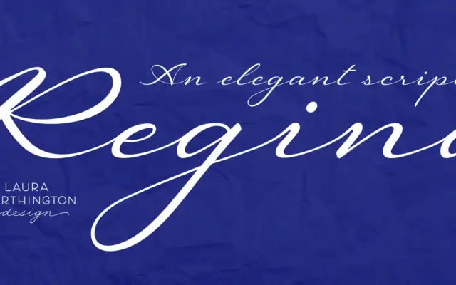 Regina specimen from Laura Worthington Design