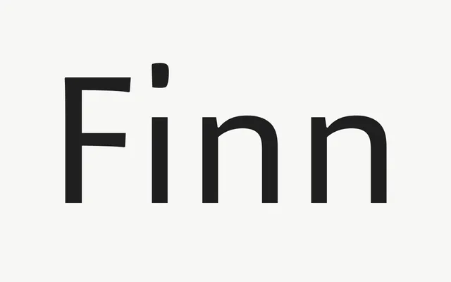 Finn specimen from Lazydogs Typefoundry