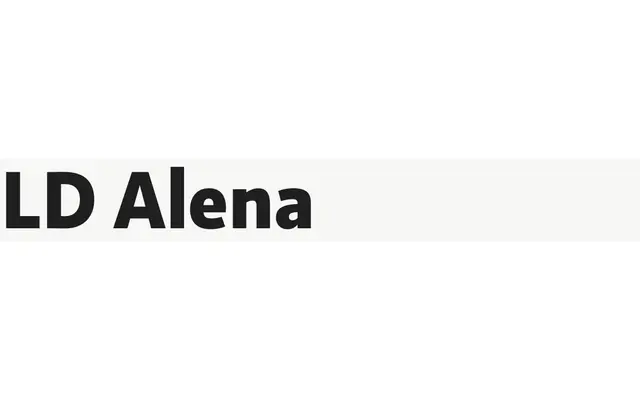 LD Alena specimen from Lazydogs Typefoundry