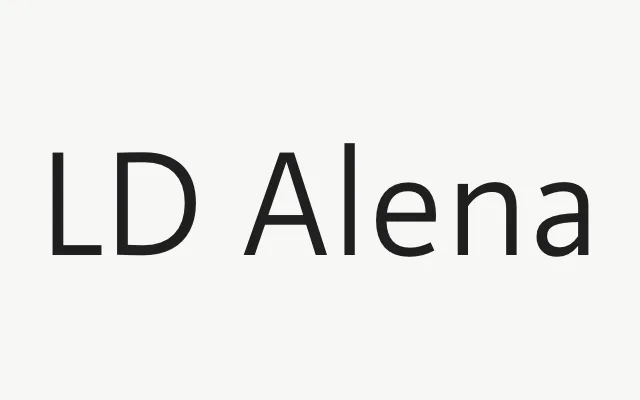 LD Alena specimen from Lazydogs Typefoundry