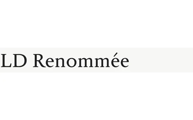 LD Renommée specimen from Lazydogs Typefoundry