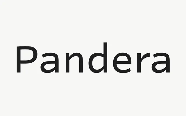 Pandera specimen from Lazydogs Typefoundry