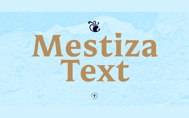 Mestiza Text specimen from Lechuga Type