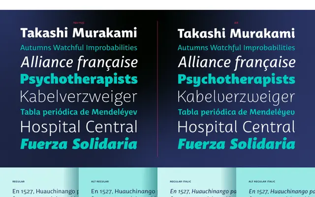 Trust Sans specimen from Lechuga Type