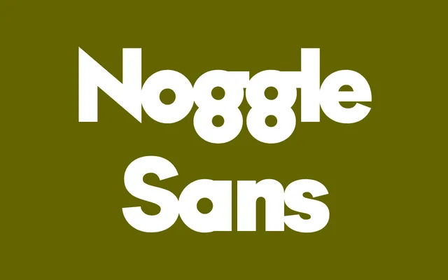 LH Noggle Sans specimen from Léon Hugues