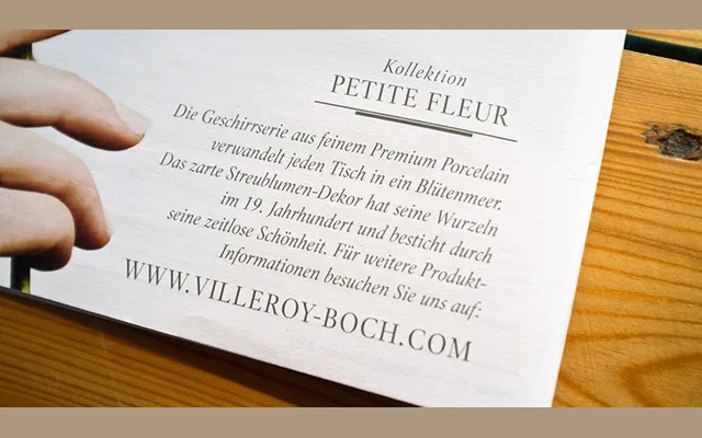 Villeroy & Boch specimen from Letter Edit