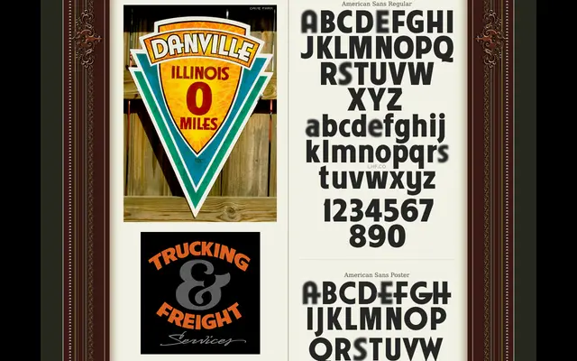 American Sans specimen from Letterhead Fonts