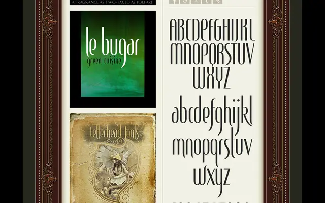 Angel specimen from Letterhead Fonts