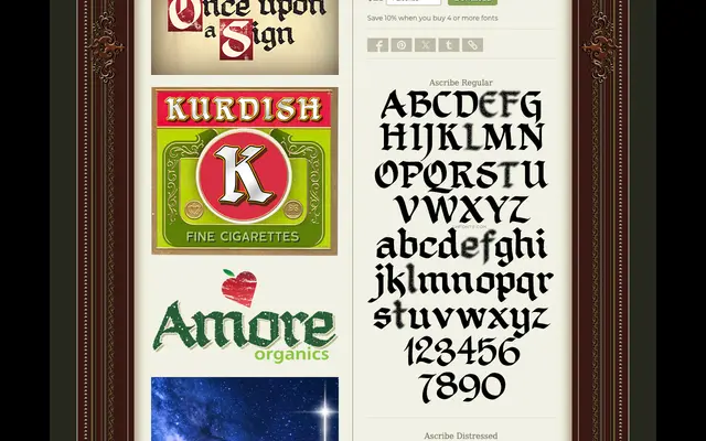 Ascribe specimen from Letterhead Fonts