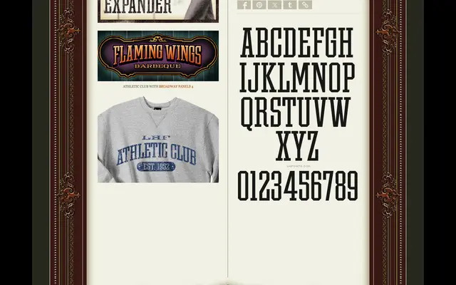 Athletic Club specimen from Letterhead Fonts